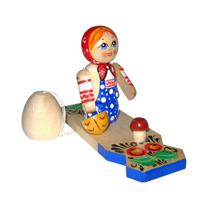 Богородский промысел. Девочка с корзинкой Богородский промысел. Девочка с корзинкой